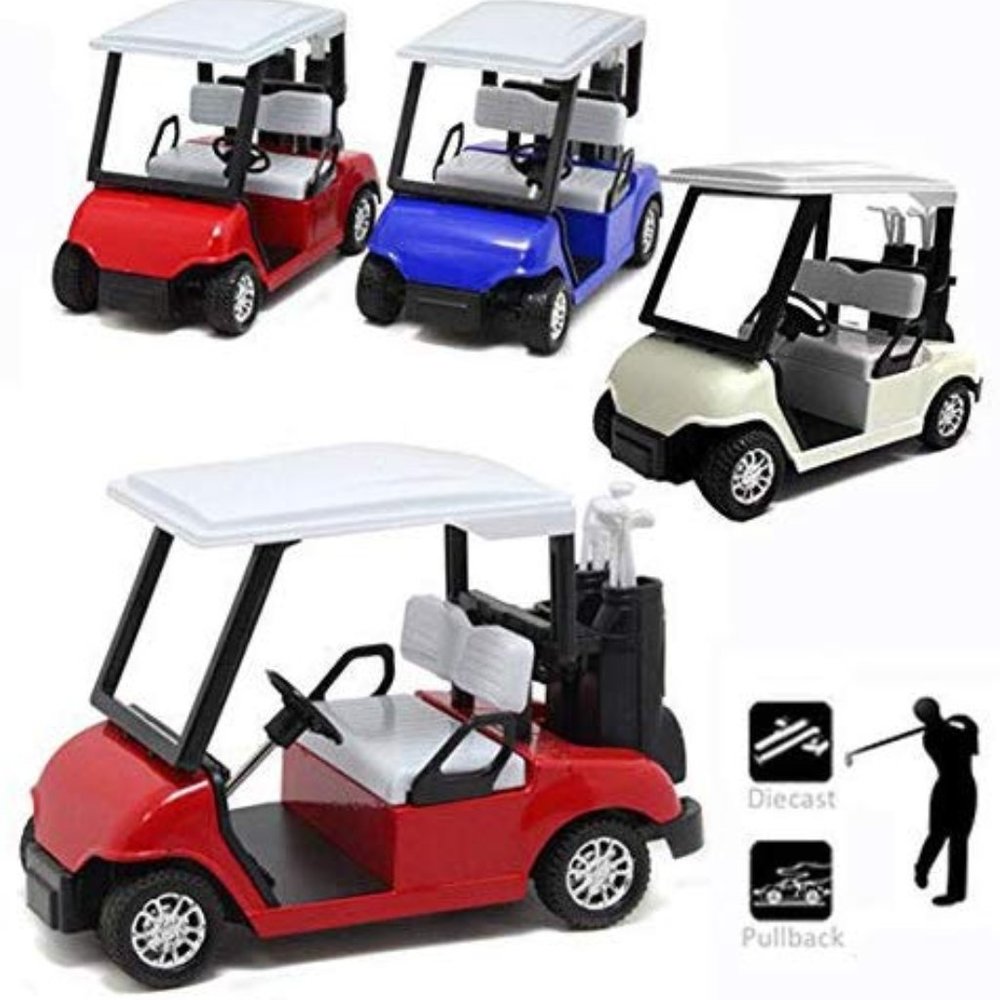 Deluxe Kid's Happy Golfer Toy Golf Set With 3 Golf Balls, 3 Types of Clubs, &